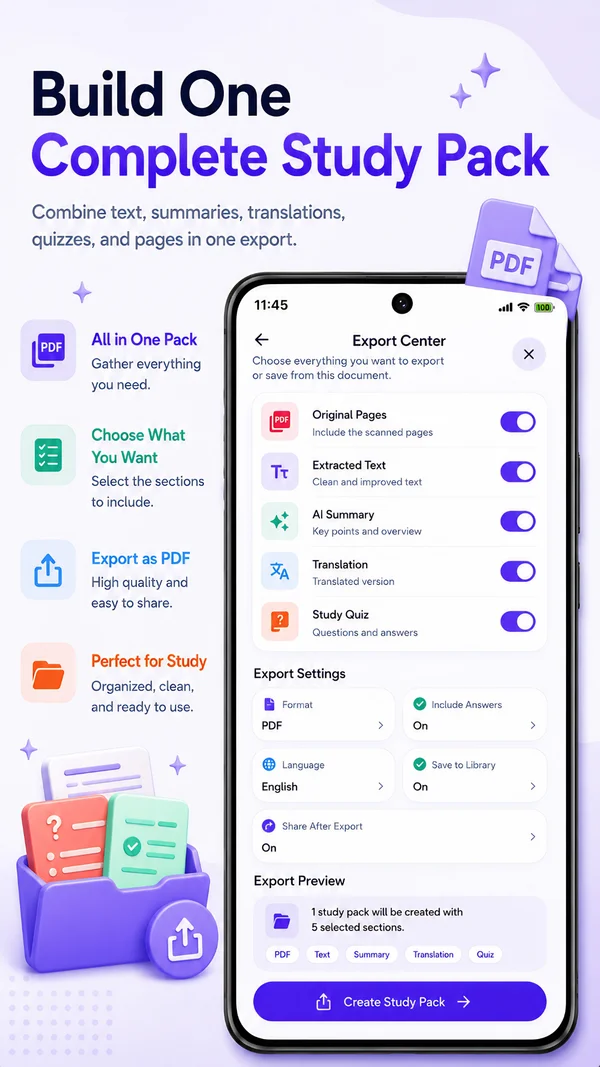 Studiva complete study pack screenshot.